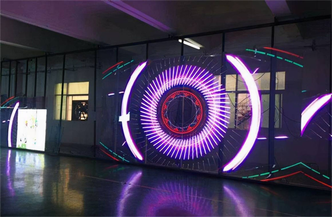 P3.97-7.81 شاشة فيديو على الحائط LED الإيجار شفاف كامل اللون