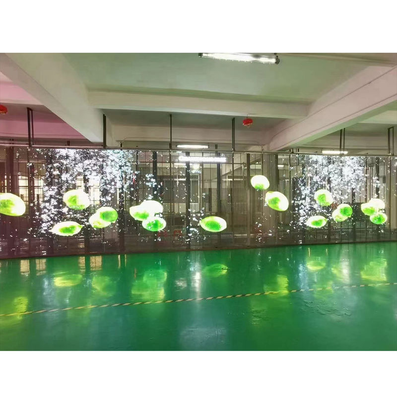 P2.6-5.2 HD شاشة عرض LED شفافة 2500 نيتس تثبيت معلق