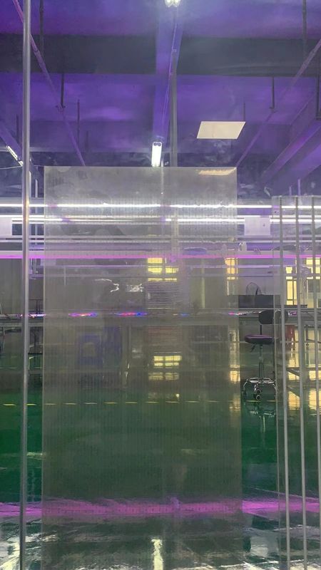 داخلية مضادة للماء الشفافة الإشارات LED ، متعددة الألوان LED الشفافة شاشة فيلم