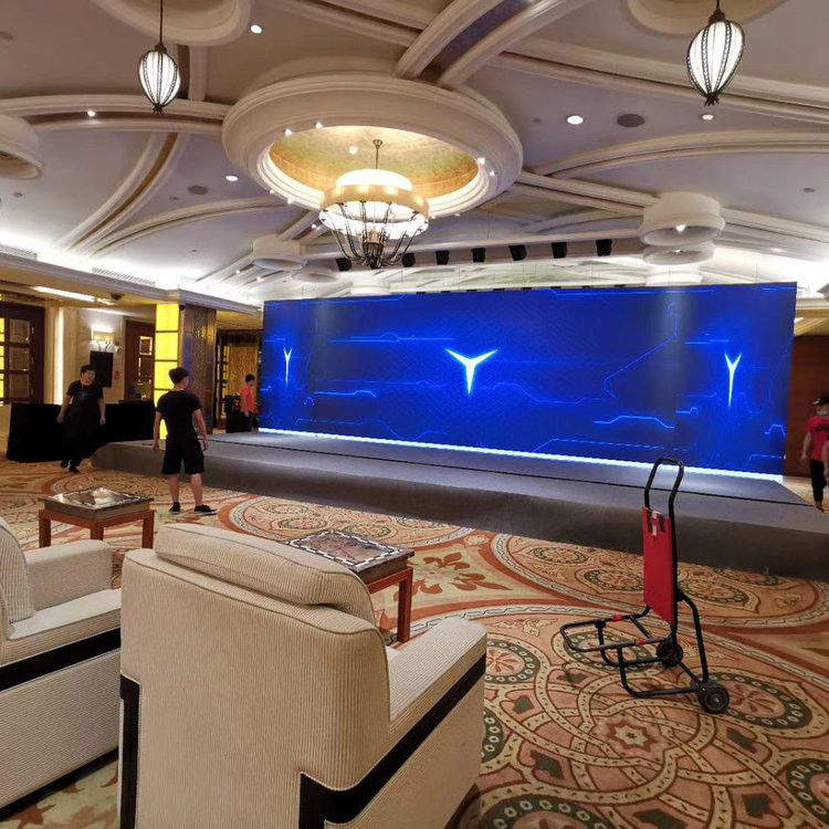 160x80 جدار فيديو داخلي دائم ، شاشة عرض LED للإعلانات الداخلية