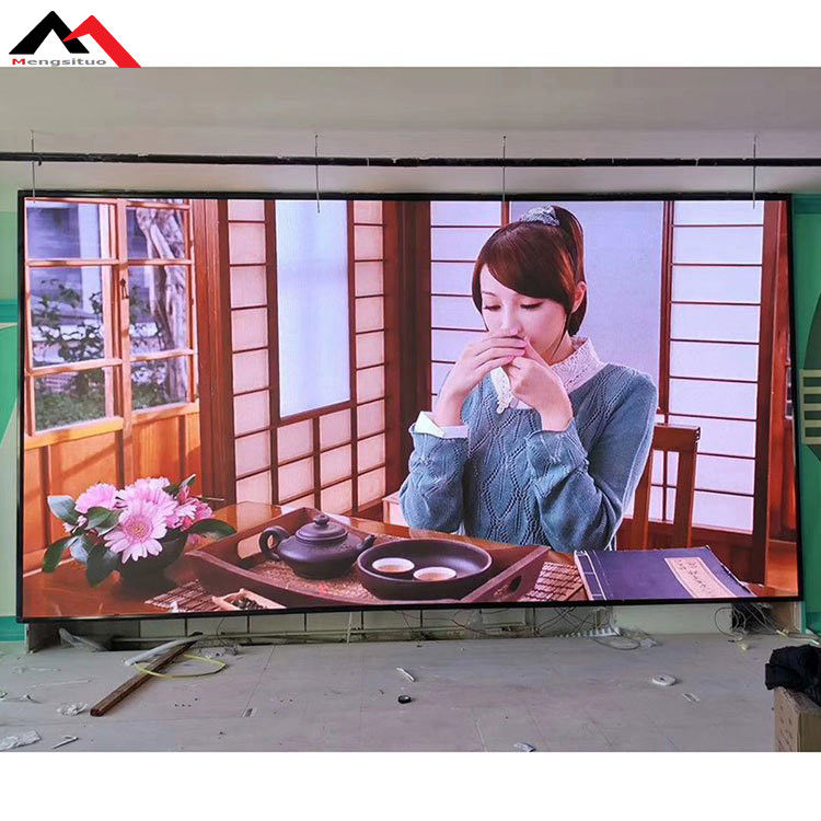 160x80 جدار فيديو داخلي دائم ، شاشة عرض LED للإعلانات الداخلية