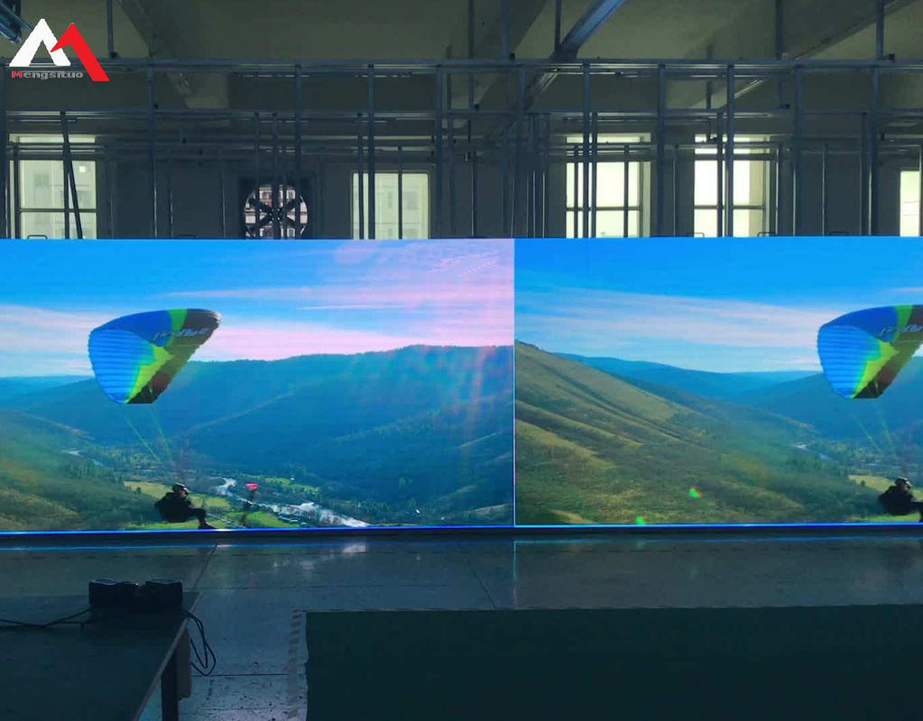 160x80 جدار فيديو داخلي دائم ، شاشة عرض LED للإعلانات الداخلية