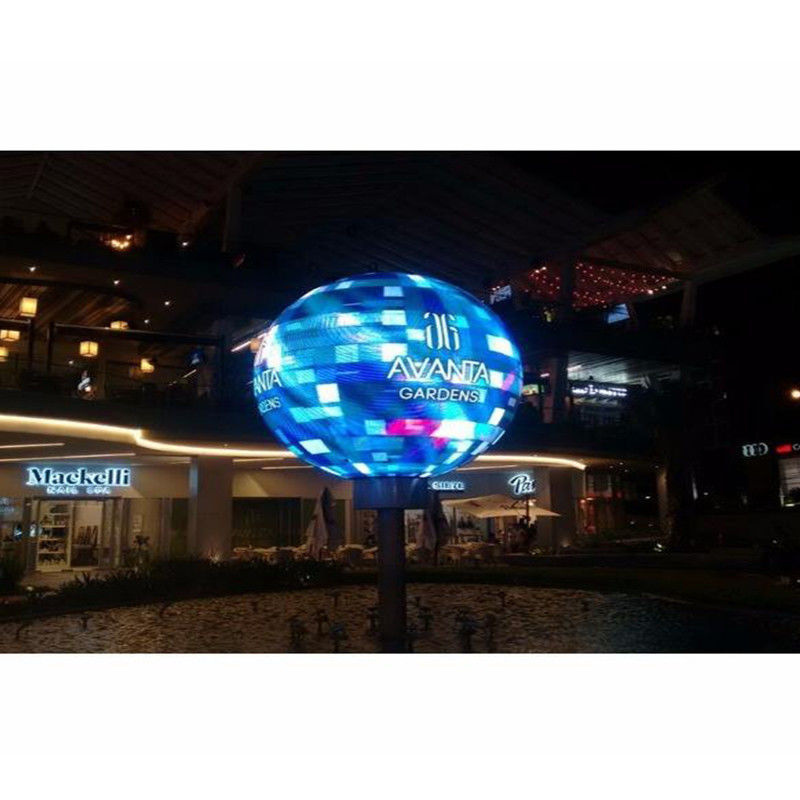 شاشة عرض LED مرنة في الهواء الطلق 4mm Pixel Pitch Multicolor