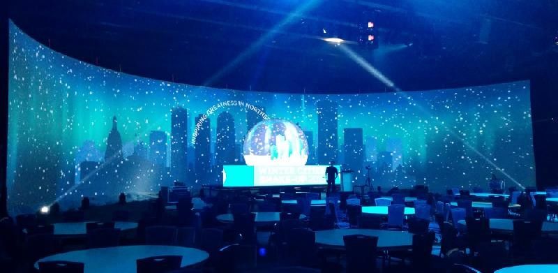 دائرة دائمة مرنة شاشة عرض LED متعددة الألوان رقاقة SMD