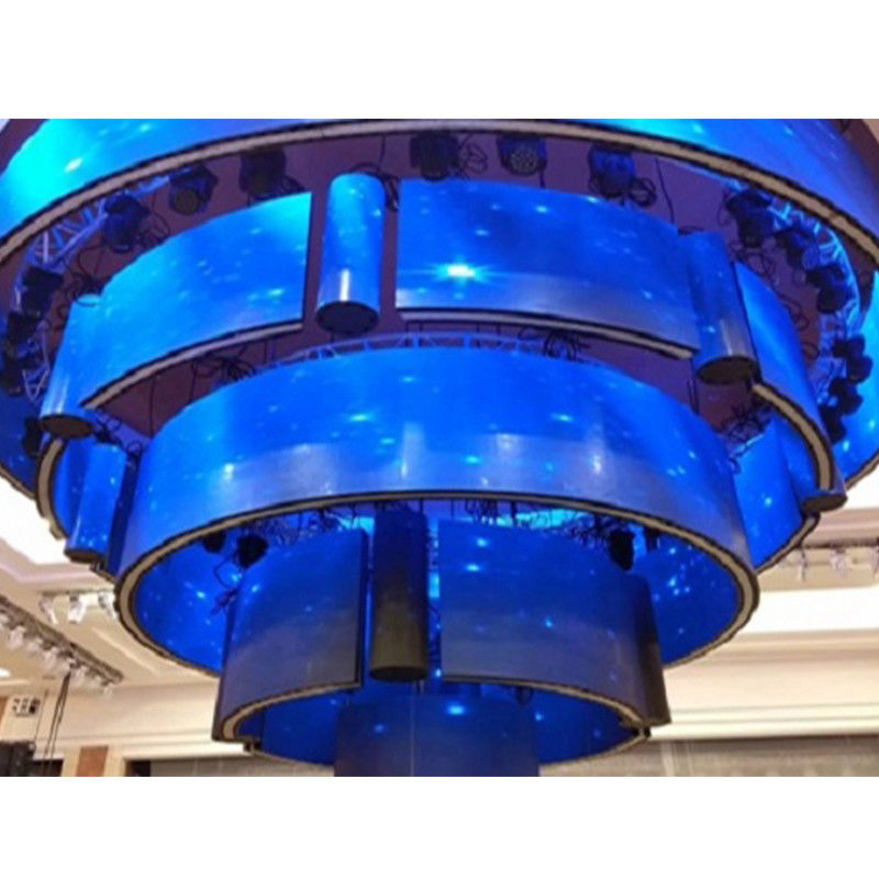 شاشات LED للمسرحيات الداخلية SMD P4.81 كبيرة كامل اللون مرنة